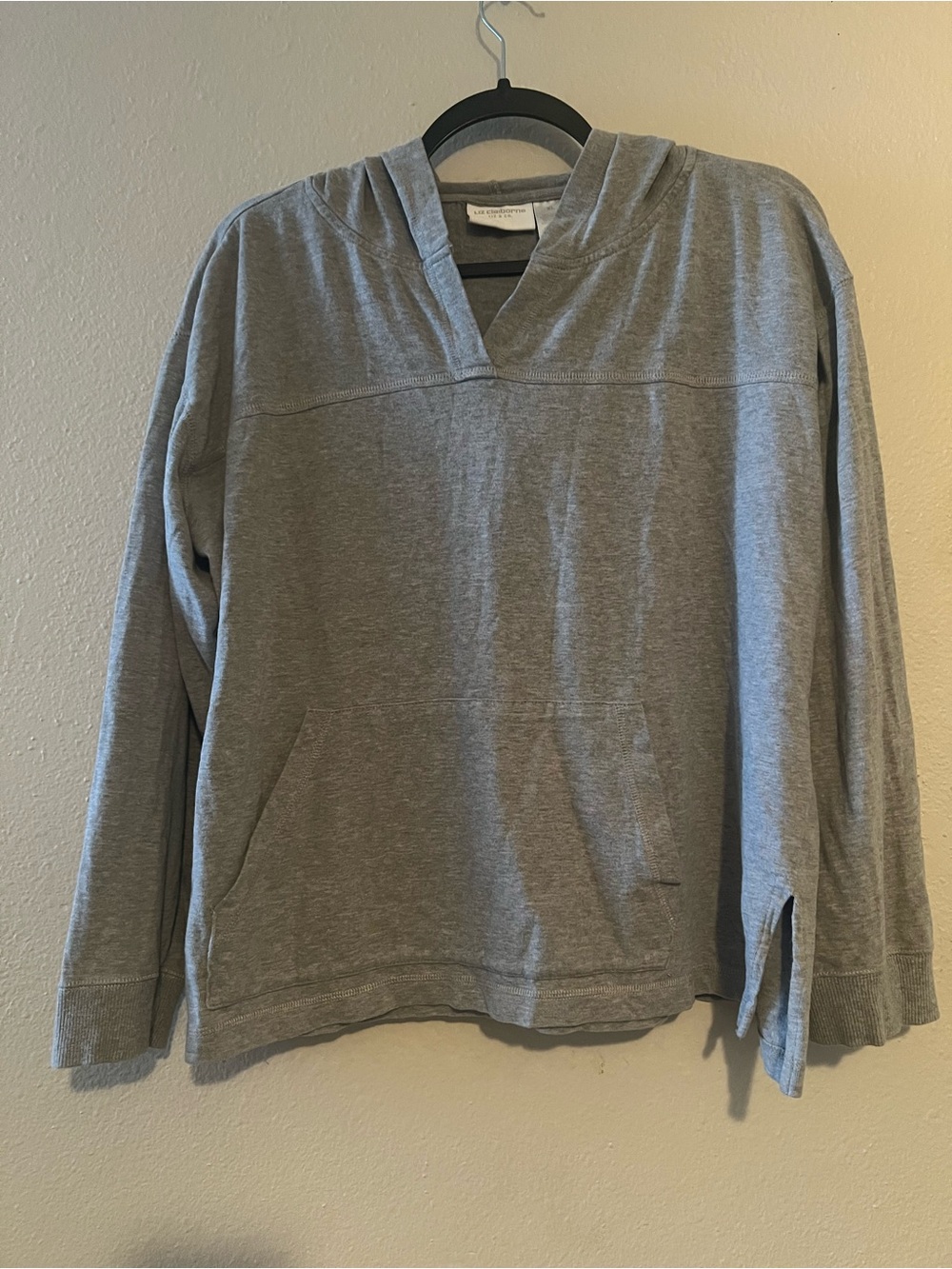 Liz Claiborne Gray Pullover Hoodie size XL